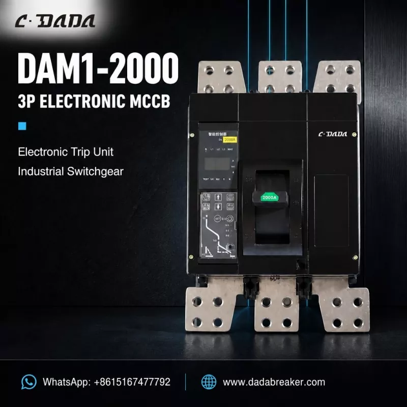 DAM1-2000 Өнеркәсіптік тарату құрылғыларына арналған 3P электронды MCCB | C·DADA электр